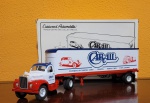 First Gear #19-1599 Trailer trator 1960 Mack Eastwood Automobilia CARAIL MUSEUM, metal fundido, conservado na embalagem original. Med.: 42cm.