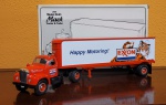 First Gear Trator e reboque 19-1708 1960 modelo B-61 Mack escala EXXON 1:34, metal fundido, conservado na embalagem original, perfeito. 44cm