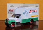 First Gear 1960 MACK MODEL B-61 MOVING VAN ATLAS VAN LINES 19-1966 1/34, metal fundido, conservado na embalagem original, perfeito.