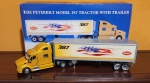 Franklin Mint  (muito raro) 1/32 The Peterbilt model 387 tractor with trailer, metal fundido conservado na embalagem original, perfeito, 54cm