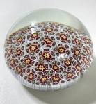 "PESO DE PAPEL MILLIFIORE SECULO XIX PROVAVELMENTE BACCARAT - CLICHY. MEDIDAS: 6 X 9 CM"