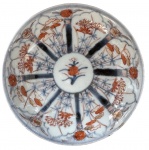 Prato de coleção cia das indias padrão Imari, familia rosa, fim do século XVIII