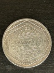 Moeda de Prata Francesa de 10 euros de 2009, 12 gramas , excelente estado