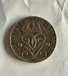 Moeda Sueca de 5 Ore 1949