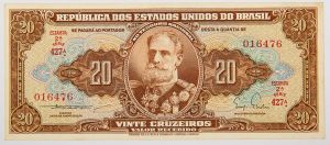 Numismática, BRASIL. Uma Cédula C-084 Série 427 Nº 016476 1955