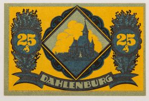 Numismática, NOTGELD. Uma Cédula 25 Pfenning