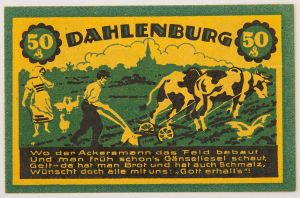 Numismática, NOTGELD. Uma Cédula 50 Pfenning