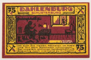 Numismática, NOTGELD. Uma Cédula 75 Pfenning