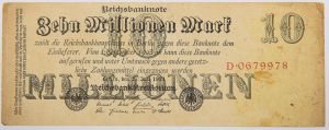 Numismática, GERMANY. Uma Cédula 10000000 Mark