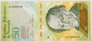 Numismática, VENEZUELA. Uma Cédula P-92 2012 Flor de Estampa