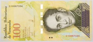 Numismática, VENEZUELA. Uma Cédula P-106 2018 Flor de Estampa