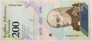 Numismática, VENEZUELA. Uma Cédula P-107 2018 Flor de Estampa