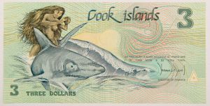 Numismática, COOK ISLAND. Uma Cédula P-3 1987 Flor de Estampa