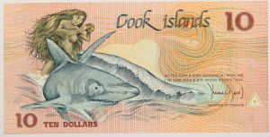 Numismática, COOK ISLAND. Uma Cédula P-4 1987 Flor de Estampa