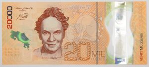 Numismática, COSTA RICA. Uma Cédula P-282 2018 Polímero Flor de Estampa