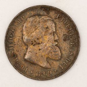 Numismática, BRASIL. Uma Moeda 10 Réis 1869