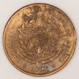 Numismática, BRASIL. Uma Moeda 20 Réis 1893