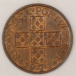 Numismática, PORTUGAL. Uma Moeda 1 Escudo 1971