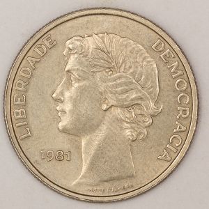 Numismática, PORTUGAL. Uma Moeda 25 Escudos 1981