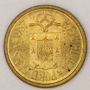 Numismática, PORTUGAL. Uma Moeda 10 Escudos 1987