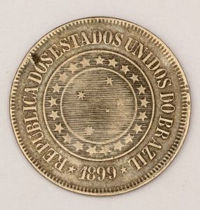 Numismática, Brasil. Lote com 1 moedas, sendo 200 RÉIS 1899