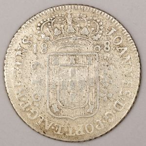 Numismática, Brasil. Moeda de 640 Reis 1808 B Escassa - A ser classificada