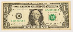 Numismática, EUA. Cédula de 1 Dólar Americano 2013 New York.