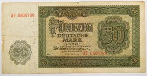 Numismática, Alemanha. 50 Marcos pós guerra - 1948.