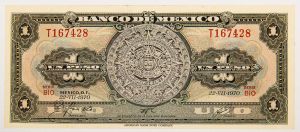 Numismática, México. Um Peso 1970.