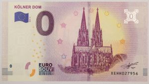 Numismática, Alemanha. Zero Euro de Colônia.