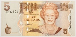 Numismática, Fiji. 5 Dollars.
