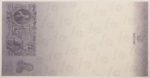 Numismática, Rússia - Testnote Goznak - Marca d`água 16x8,5cm - 500 Rublos