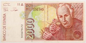 Numismática, Espanha - 2000 Pesetas 1992