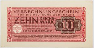 Numismática, Alemanha 2ª Guerra - 10 Marcos 1944 Exército Alemão
