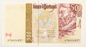 Numismática, Portugal - 500 Escudos 1997