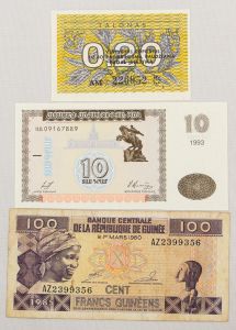 Numismática - 3 peças agrupadas aleatoriamente