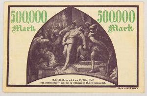 Numismática, Alemanha 500.000 Marcos 1923 Perfeita