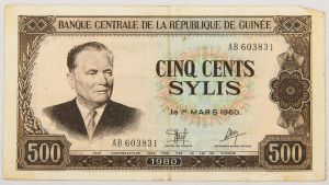 Numismática, Guiné 500 Sylis 1960