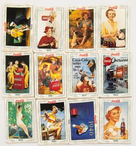 Cards USA Coca-Cola novos. Série 2 (mais rara) de 101 a 200 - 100 peças com imagens históricas da Coca-Cola.