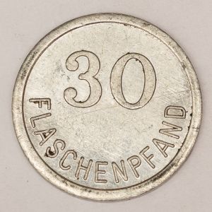 Token Alemanha Ficha de depósito de garrafa no valor de 30 Pfennig
