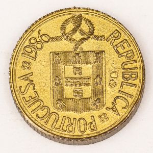 Numismática, Portugal. 5 Escudos 1987 em Prata 999 14,1g