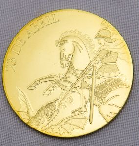 Numismática, Brasil. Medalha Casa da Moeda 40mm. São Jorge encapsulada, esgotada