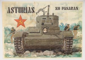 Espanha. Guerra Civil/II Guerra. 21x29 cm picotado. Servindo como propaganda, divugação, convocação, etc. Quando destacado, conta como cupom para racionamento.