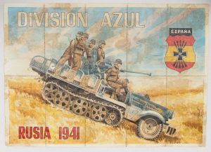 Espanha. Guerra Civil/II Guerra. 21x29 cm picotado. Servindo como propaganda, divugação, convocação, etc. Quando destacado, conta como cupom para racionamento.