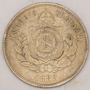 Numismática, Brasil. 200 Réis 1888.