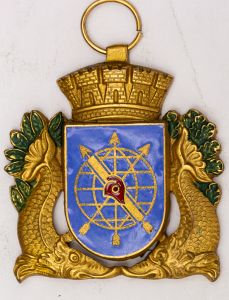 Medalha com o Símbolo do Estado do Rio de Janeiro.
