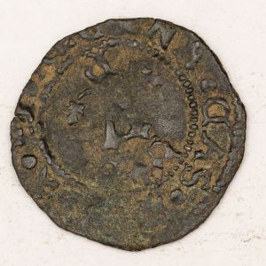 Numismática, Espanha. Moeda Espanhola 1490 Ferdinand II e Isabella.  Classificação do antigo proprietário. Aconselhando análise apurada. 