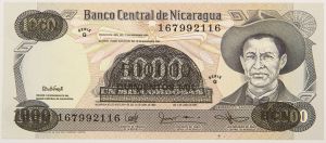 Numismática, Nicarágua. Cédula de 500 Mil Córdobas 1987 P-150A FE