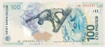 Numismática, Rússia. Cédula de 100 Rublos 2014 Jogos Olímpicos de Inverno de Sochi P-274b Híbrida FE