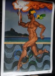 JUAREZ MACHADO   - Pôster  Olimpíadas  RIO 2016 medindo - 90 x 60 cm ( sem moldura )